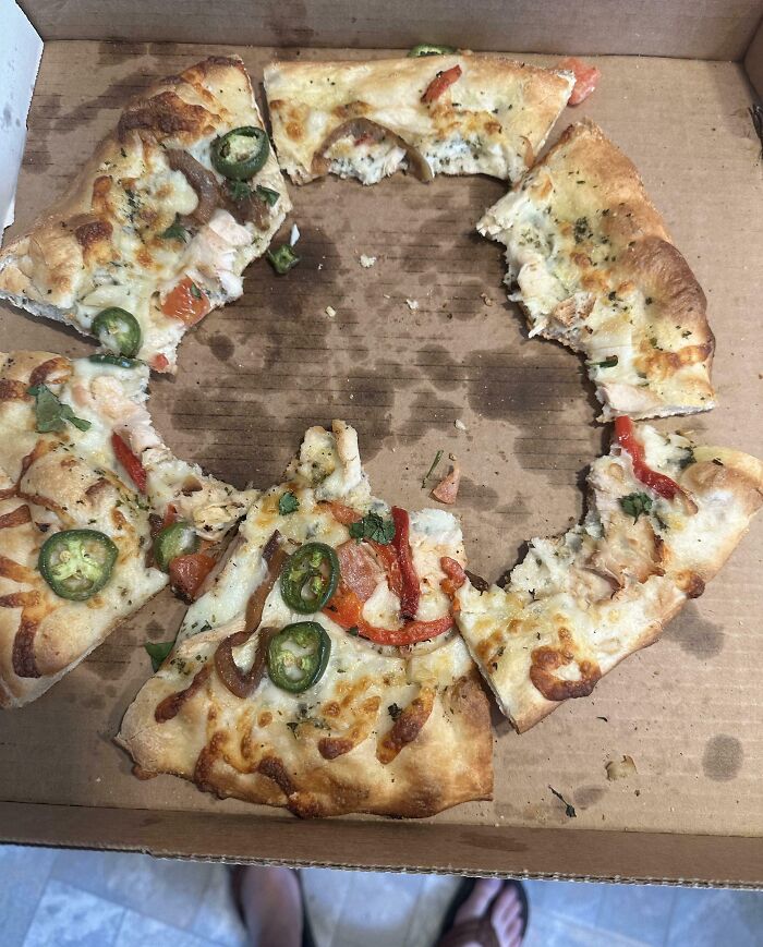 Dejé la pizza con mi hijo adolescente