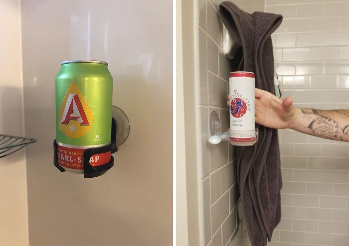  Shower Beer Holder : Because Sometimes You Need A Cold One When You Are Taking A Hot One