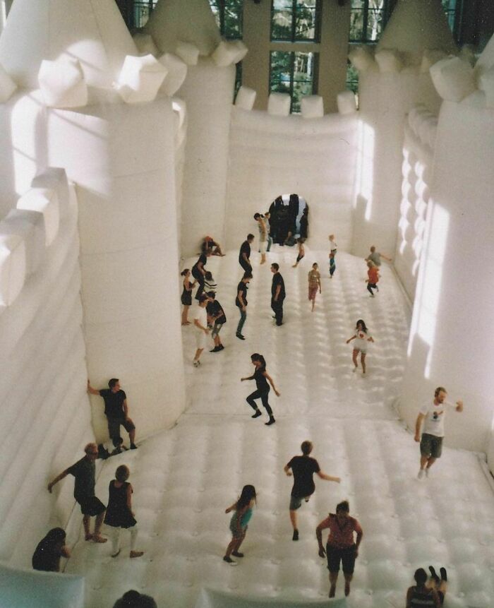 William Forsythe’s White Bouncy Castle Is A Choreographic Space Designed To Accommodate Spectators