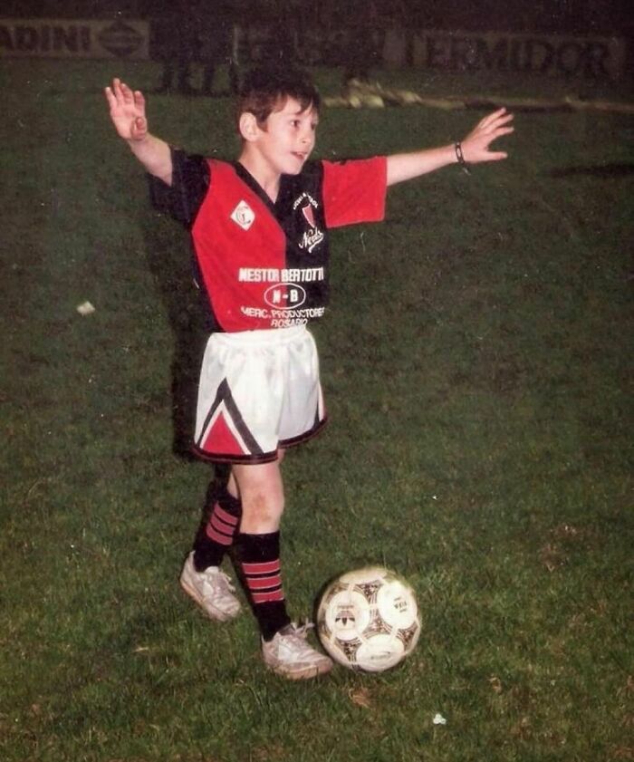 The Young Legend Lionel “Leo” Messi Playing Soccer As A Child. (1996)