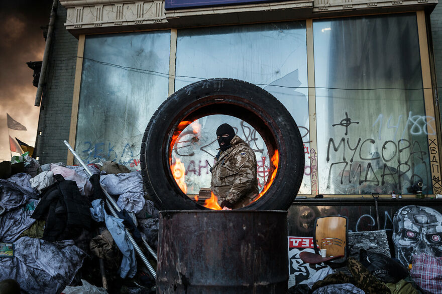 The Barricade From The Series The Battle Of Kyiv © Sandro Maddalena