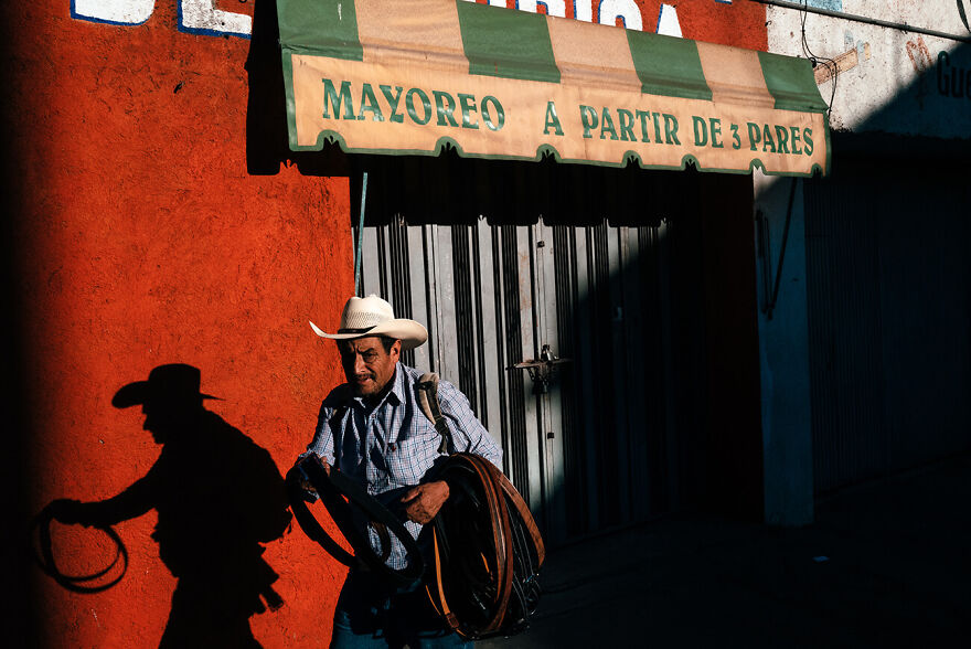 Shadow Of A Cowboy From The Series Foreshadows Of The Past © Jonathan Jasberg