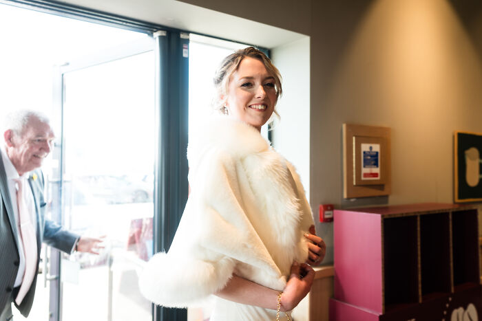 I Captured The Bride Visiting Costa Coffee On The Way To Her Wedding