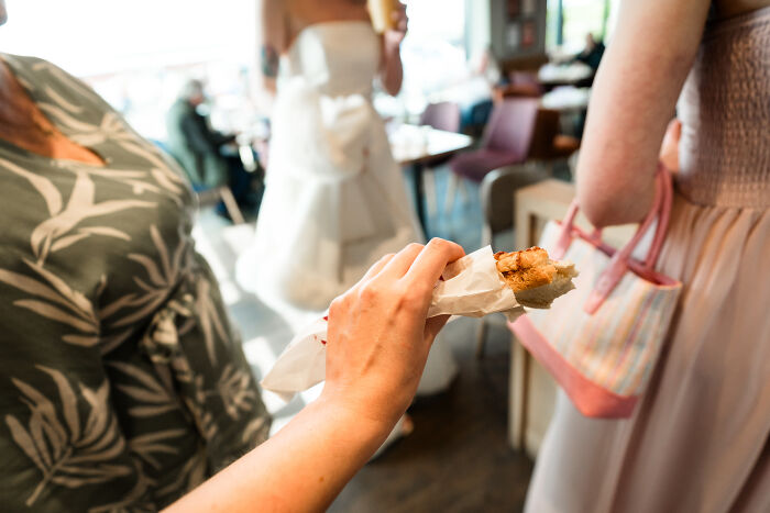 I Captured The Bride Visiting Costa Coffee On The Way To Her Wedding