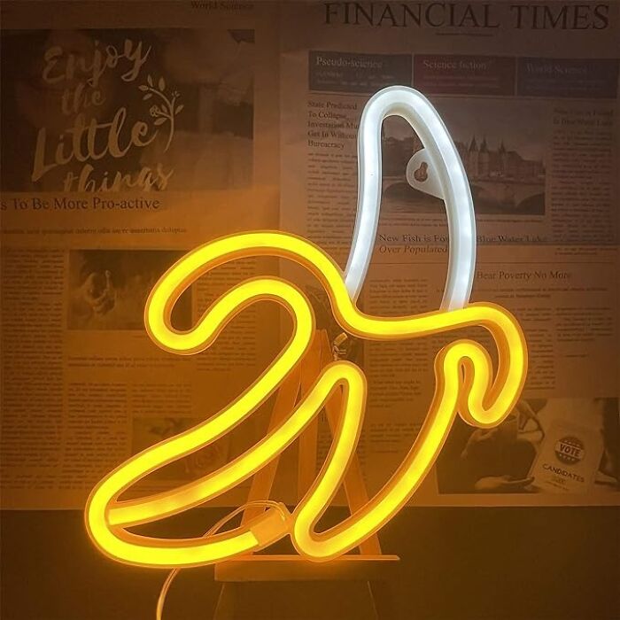 Don’t Slip Up. Get This Banana Shaped Neon Light Today!