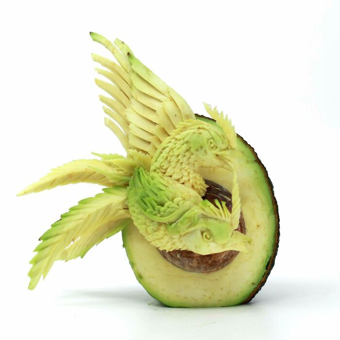 From Avocado To Art: The Magical World Of Daniele Barresi's Food Carvings (New Pics)