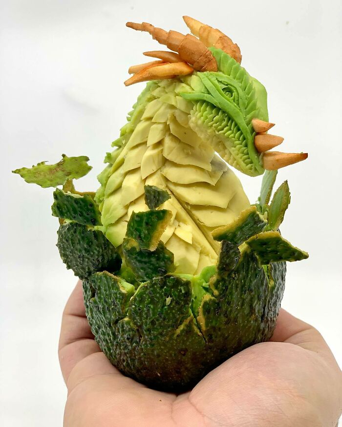 From Avocado To Art: The Magical World Of Daniele Barresi's Food Carvings (New Pics)