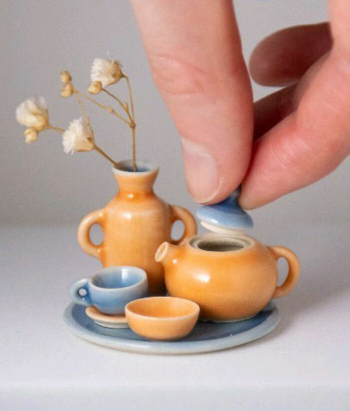 Miniature Hand Thrown Pottery By Hamish Bassett & Steph Comfort