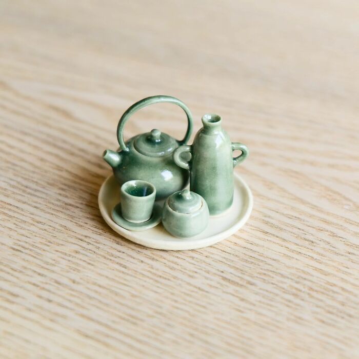 Miniature Hand Thrown Pottery By Hamish Bassett & Steph Comfort