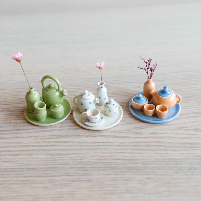 Miniature Hand Thrown Pottery By Hamish Bassett & Steph Comfort