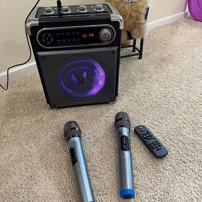 Party Like A Rockstar With A Portable Karaoke Machine Set !