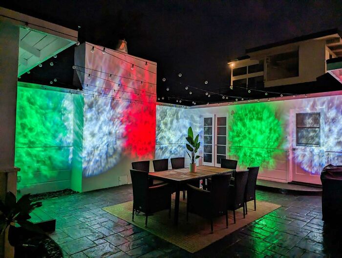 This Outdoor Nebula Cloud Projector Has A Look For Every Mood