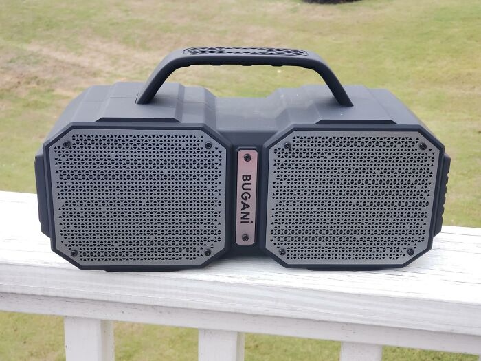 This Bugani Bluetooth Speaker Is Rugged Enough To Withstand Your Patio Parties