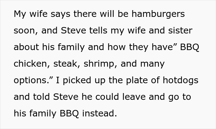 Guy Ponders If He Went Too Far After Kicking Sister's New Yet Entitled BF Out Of His Family Cookout