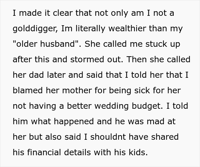 Woman Loses It After Husband’s Ungrateful Daughter Calls Her A Gold Digger, Reveals The Truth