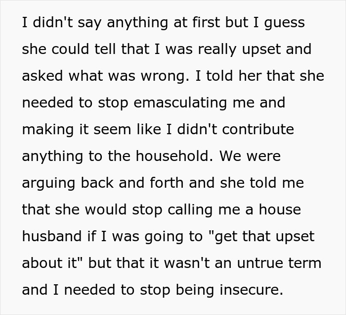 “House Husband” Feels Emasculated, Demands Wife Apologize Or He Won’t Do Any Housework