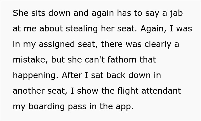 Woman Is Rude About Guy Being In Her Plane Seat, Gets Real Quiet After She's Asked To Move