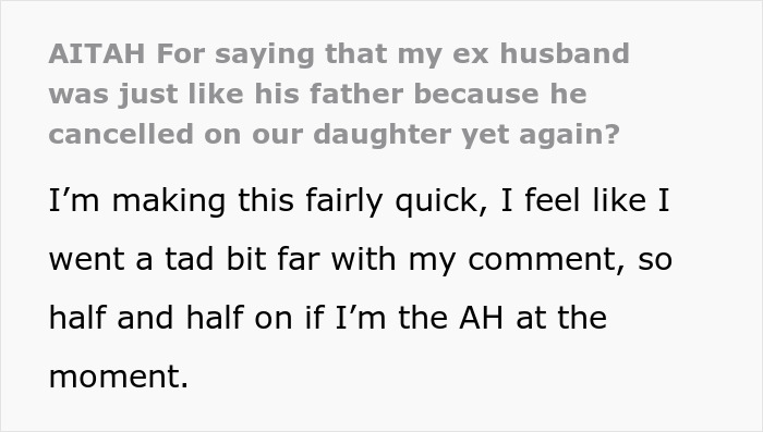 Man Spends Years Telling Wife He Won't Be As Horrible A Dad As His Was But Leaves His Family