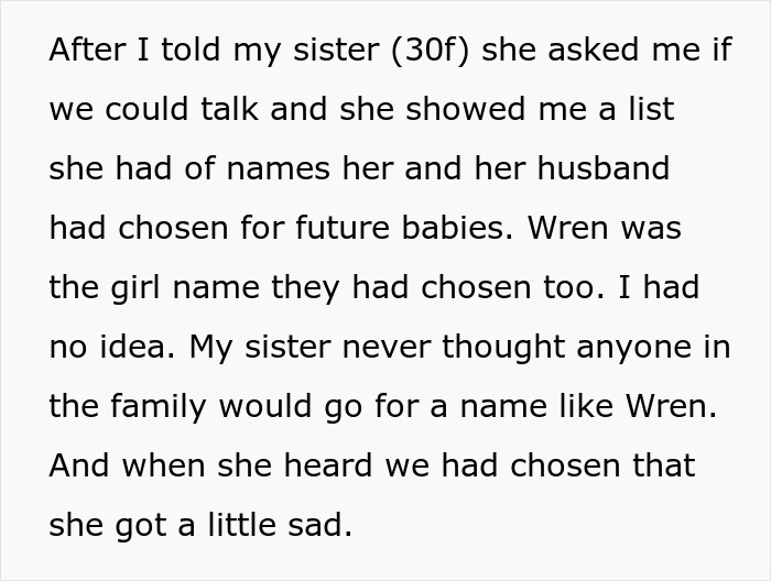 Woman Gets Scolded By BIL For Refusing To Change Her Baby's Name As Her Sister Wanted It