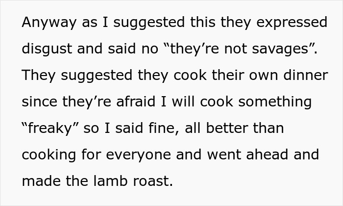 “They’re Not Savages”: In-Laws Refuse To Eat Woman’s Cooking, Regret It