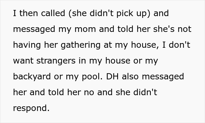 Woman Left Speechless After Entitled Mom Tried To Host A Party In Her House Without Permission