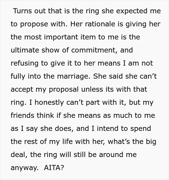 “Asked Me Where ‘The Real Ring’ Is”: GF Refuses To Say Yes Because Of A Diamond Ring