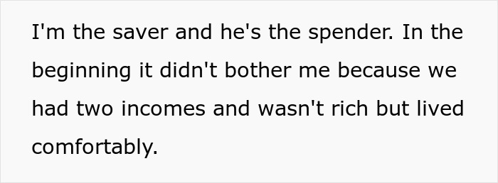 Sole Breadwinner Decides To Separate Finances After Husband Keeps Giving Their Money Away