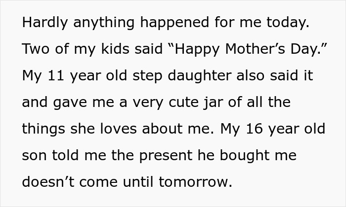 Clueless Husband Makes Wife Cry On Mother’s Day: “You Aren’t My Mother”