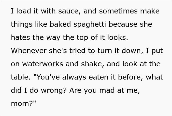 “No One But My Mother And I Know That Almost Every Meal I Make For Her Is Revenge”