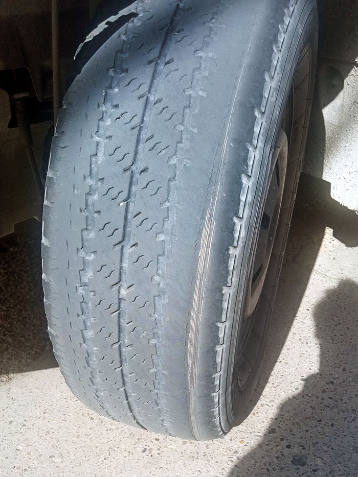 Sent This Picture To My Boss And They Said That The Wheel Was "Not That Bad"