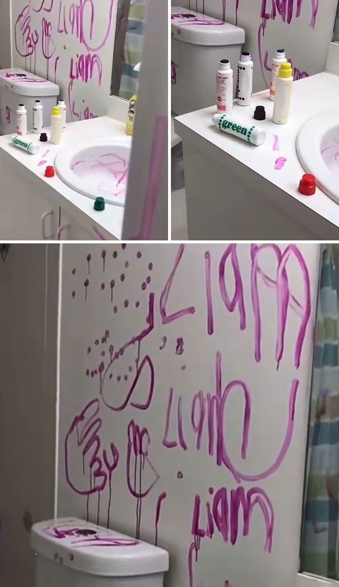 My Son Vandalized Our Bathroom And Blamed It On A Monster