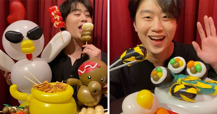 Korean Artist Jiwon Lee Crafts Stunning Balloon Food That Looks Good Enough to Eat (43 Pics)