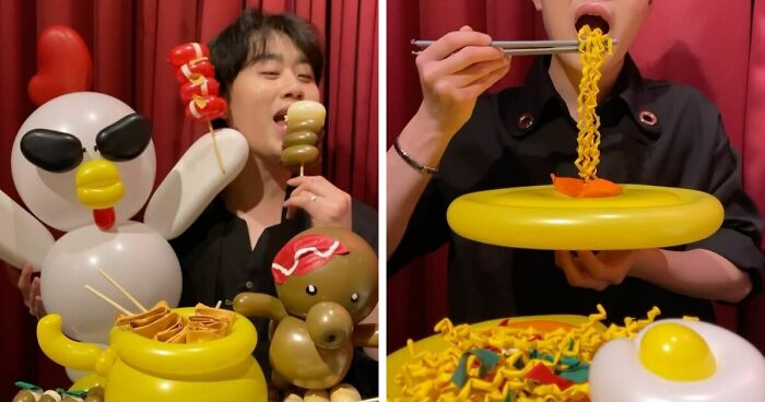 Korean Artist Jiwon Lee Crafts Stunning Balloon Food That Looks Good Enough to Eat (43 Pics)