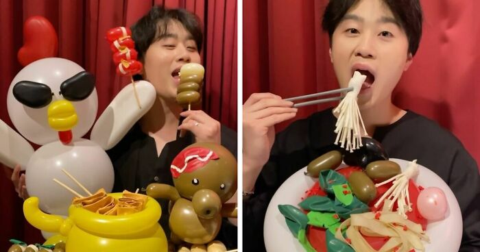 Korean Artist Jiwon Lee Crafts Stunning Balloon Food That Looks Good Enough to Eat (43 Pics)