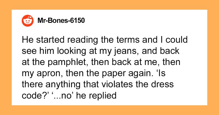 Boss Enforces A Dress Code Without Actually Reading It, Regrets It When Worker Retaliates