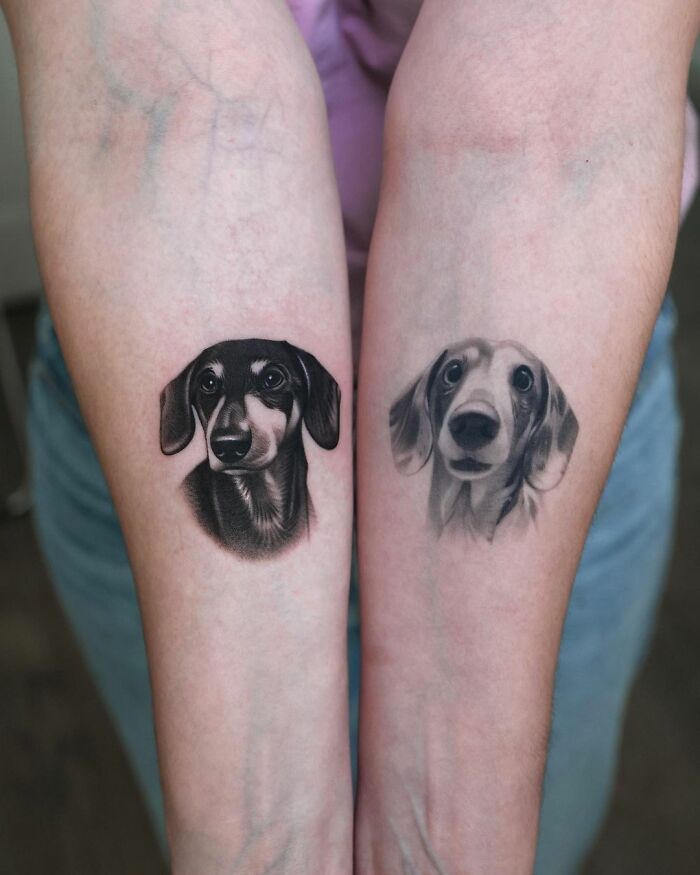 25 Cutest Pet Portrait Tattoos