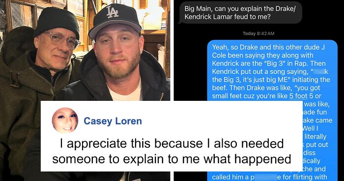 Chet Hanks Posts Screenshots Of Hilarious Texts With Dad Tom Hanks About Drake-Kendrick Feud