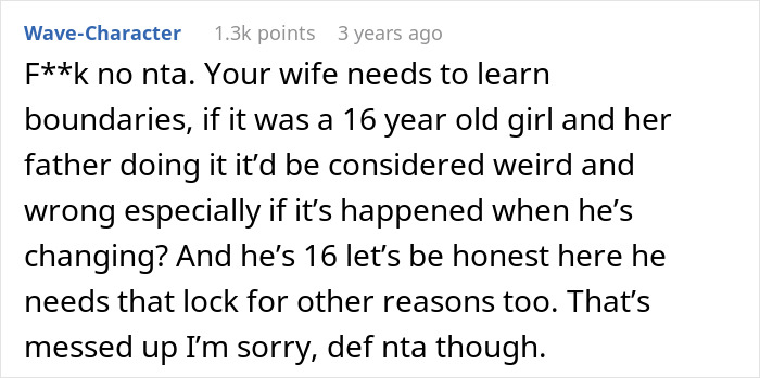 “[Am I The Jerk] For Telling My Wife ‘I Warned You’ When Our Son Got A Lock For His Room?”