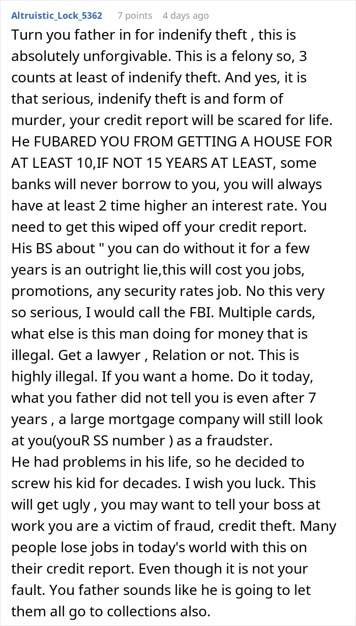 “I Turned Him In”: Person Learns That Dad Secretly Ruined Their Chances Of Buying A House