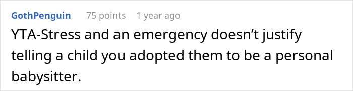 Teen Feels Like A Fake Daughter After Dad Blurts Out He Adopted Her To Babysit His Toddler