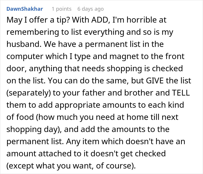 Guy Has No Patience For Brother Messing With Shopping List, Puts Down Exactly What He Says