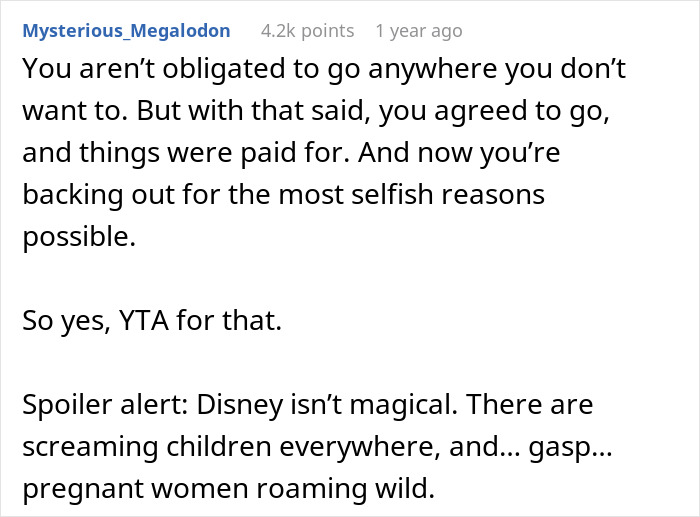 Guy Shames GF After Finding Out The Reason She Refuses To Go On A Disney Trip With His Family