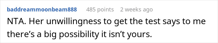 “[Am I The Jerk] For Insisting We Get A Paternity Test Before I Sign The Birth Certificate?”