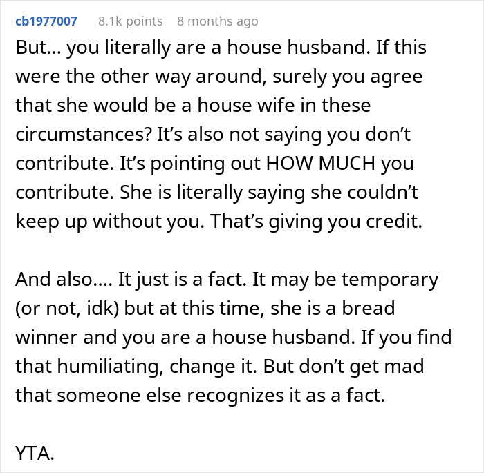 “House Husband” Feels Emasculated, Demands Wife Apologize Or He Won’t Do Any Housework