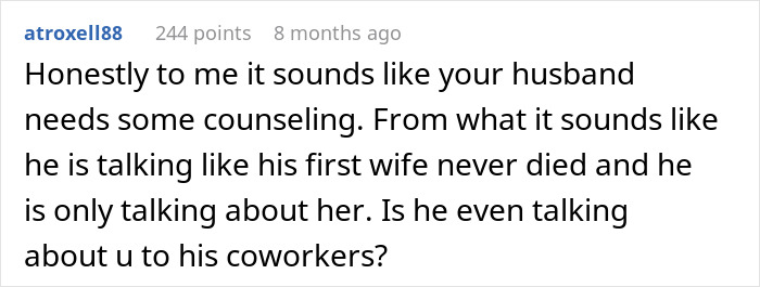 “Utterly Humiliating”: Drama Ensues After Woman Finds Out How Husband Refers To His Late Wife