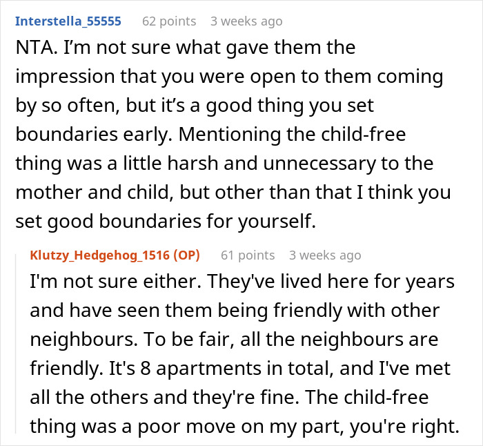 “I’m Child-Free By Choice, Can You Please Leave?”: Woman Has Enough Of Neighbors’ Visits