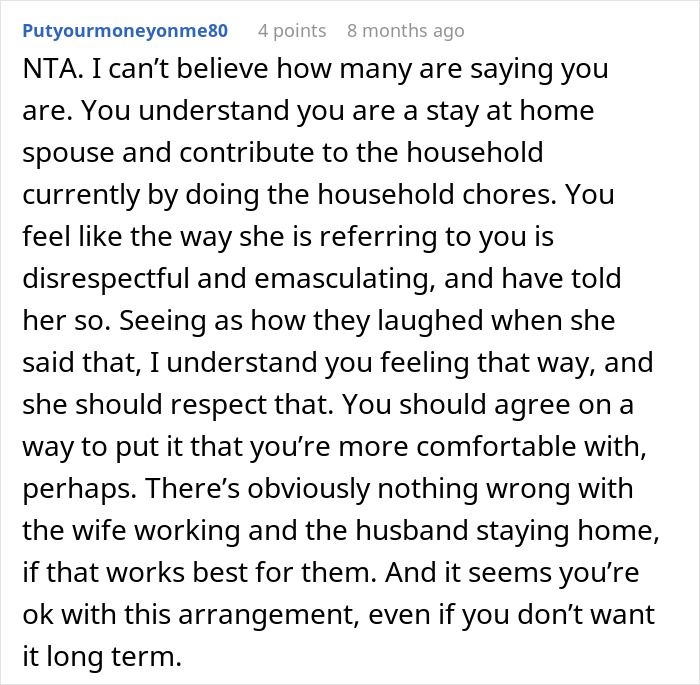 “House Husband” Feels Emasculated, Demands Wife Apologize Or He Won’t Do Any Housework