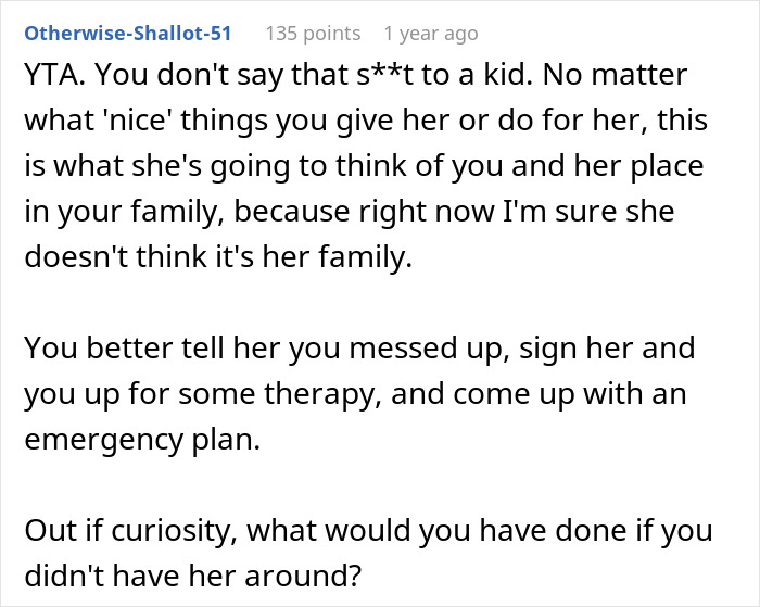 Teen Feels Like A Fake Daughter After Dad Blurts Out He Adopted Her To Babysit His Toddler