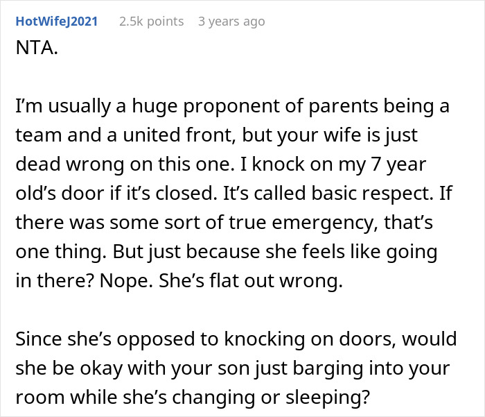 “[Am I The Jerk] For Telling My Wife ‘I Warned You’ When Our Son Got A Lock For His Room?”