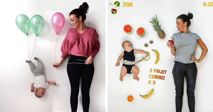 Swedish Mom Wins Hearts With These 11 Creative And Adorable Pictures Of Her With Her Baby